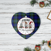 Clan Arbuthnot Modern Tartan Gnome Heart Ceramic Ornament RS49 Arbuthnot Modern Tartan Gnome Tartan Christmas